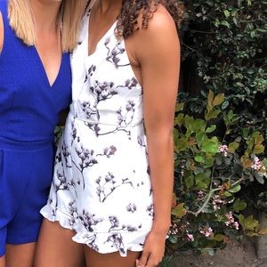 William B. White romper with black patter